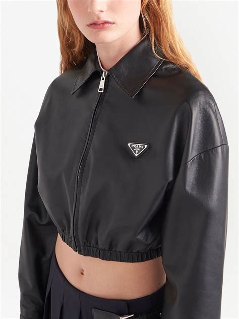 prada womens blazers|Prada leather jacket women.